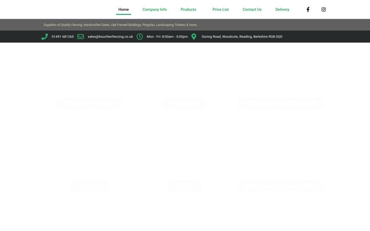 Screenshot ta' bouchierfencing.co.uk