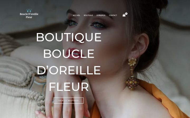Screenshot of boucle-doreille-fleur.com
