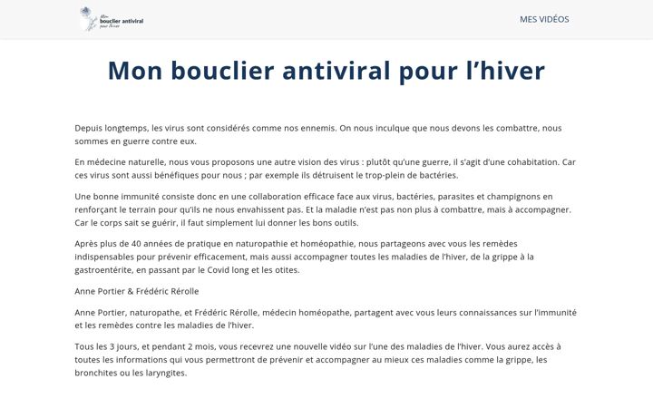 Screenshot of bouclier-antiviral.com