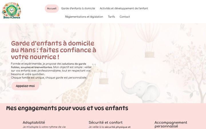 Screenshot of boudchoux.fr