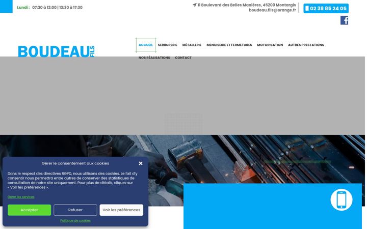 Screenshot of boudeau-fils-menuiserie.fr