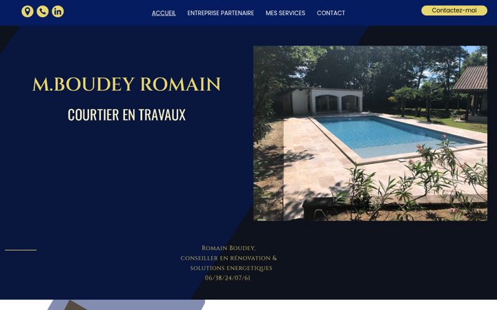 Screenshot ta' boudey-romain.fr
