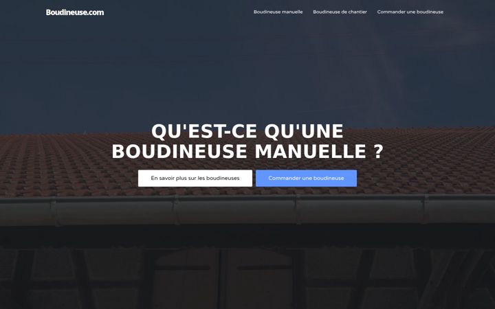 Screenshot of boudineuse.com