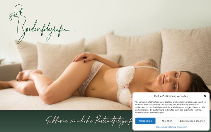 Screenshot of boudoirfotografin.de