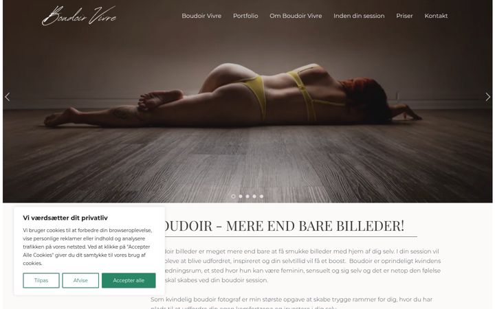 Screenshot of boudoirvivre.dk