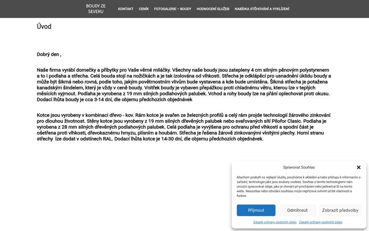Screenshot of boudyzeseveru.cz