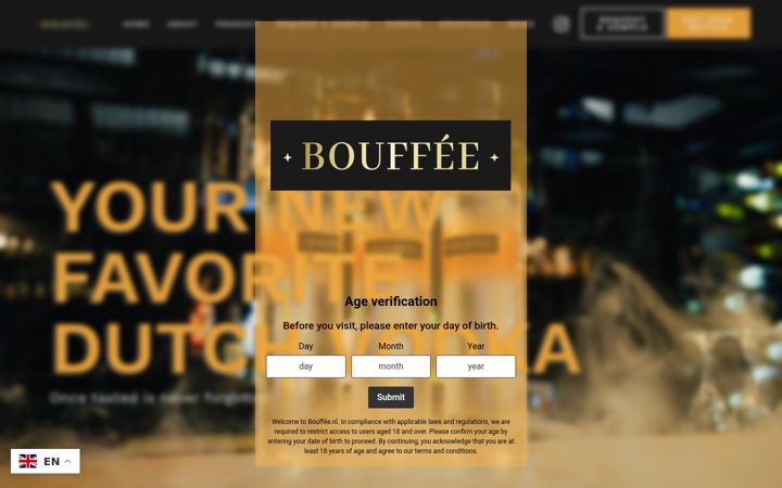 Screenshot of bouffee.nl