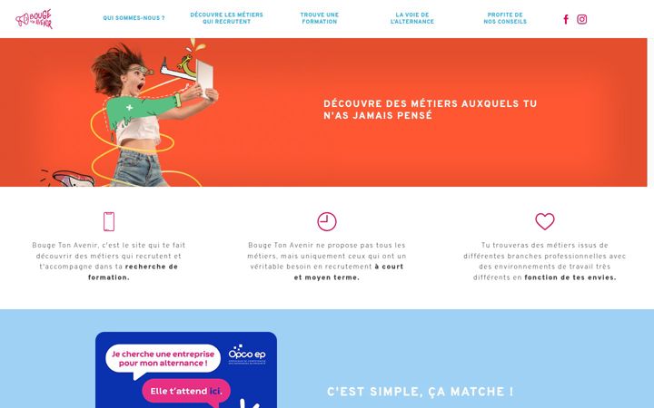 Screenshot of bouge-ton-avenir.fr