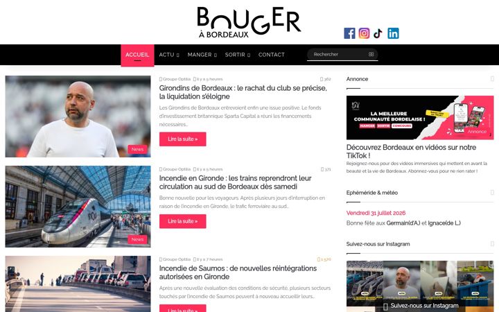 Screenshot of bougerabordeaux.fr