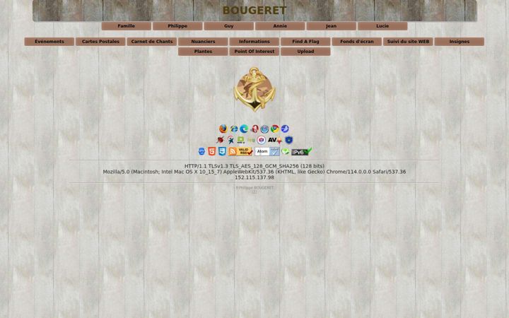 Screenshot of bougeret.fr