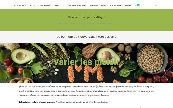 Skjermbilde av bougermangerhealthy.fr