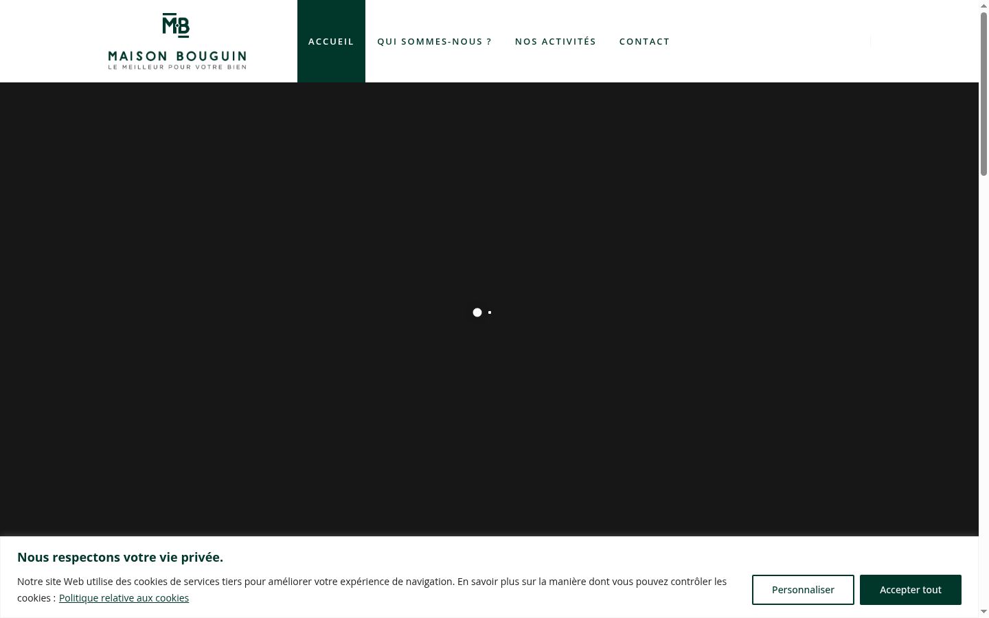 Screenshot tal-banner tal-kunsens muri qabel kwalunkwe interazzjoni