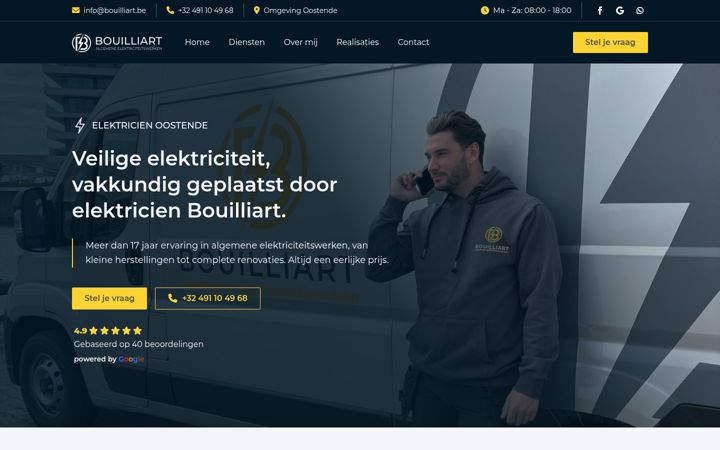 Screenshot of bouilliart.be