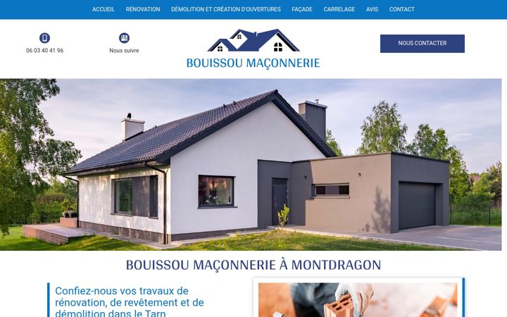 Skjermbilde av bouissou-maconnerie-renovation.fr