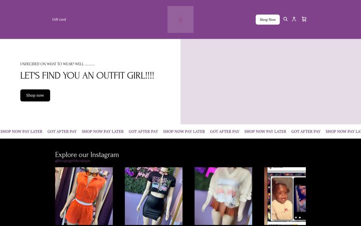 Screenshot of boujeegirlsboutique.com