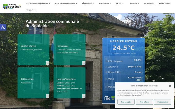 Screenshot of boulaide.lu