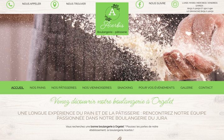 Screenshot of boulangerie-acerbis.fr