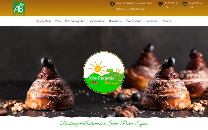 Skjermbilde av boulangerie-autrement.fr