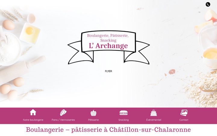 Screenshot of boulangerie-de-larchange.fr