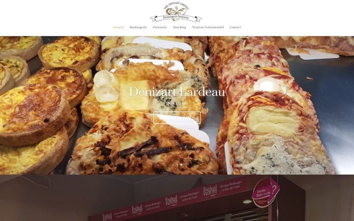Screenshot of boulangerie-denizart-lardeau.fr