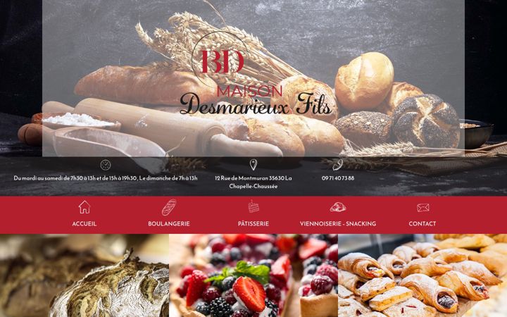 Screenshot of boulangerie-desmarieux.fr