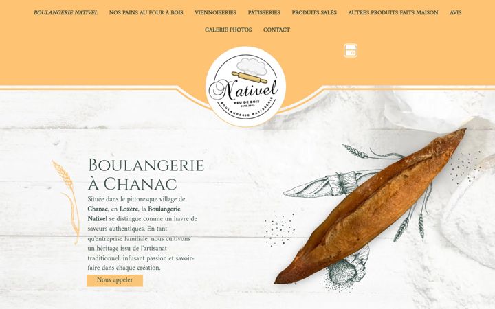 Snímek obrazovky boulangerie-feudeboisnativel.fr