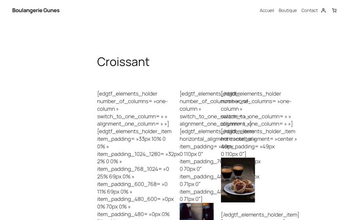 Screenshot of boulangerie-gunes.be