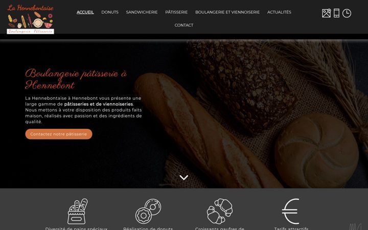 Screenshot of boulangerie-la-hennebontaise.fr