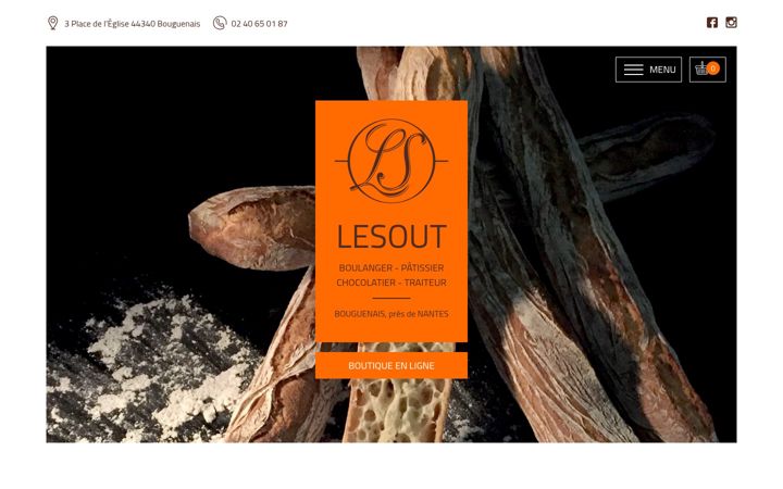 Screenshot of boulangerie-lesout-bouguenais.com