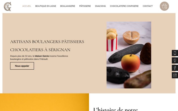 Screenshot of boulangerie-maison-garcia.fr
