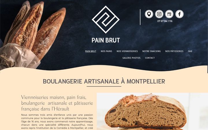 Skjámynd af boulangerie-pain-brut.fr