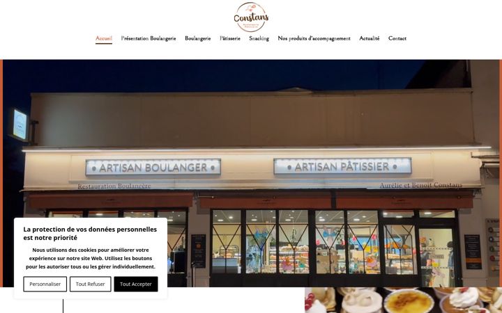 Screenshot of boulangerie-patisserie-constans.fr
