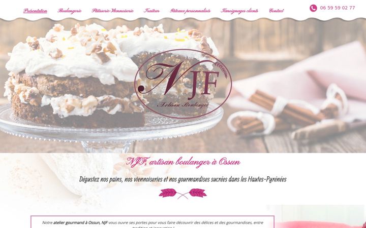 Screenshot of boulangerie-patisserie-tarbes.fr