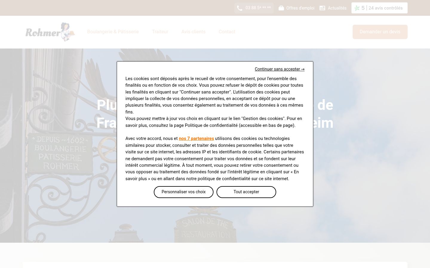 Screenshot tal-banner tal-kunsens muri qabel kwalunkwe interazzjoni