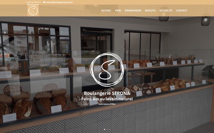 Screenshot of boulangerie-serona.fr