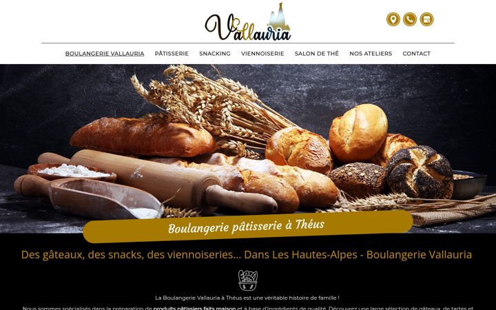 Screenshot of boulangerie-vallauria.fr