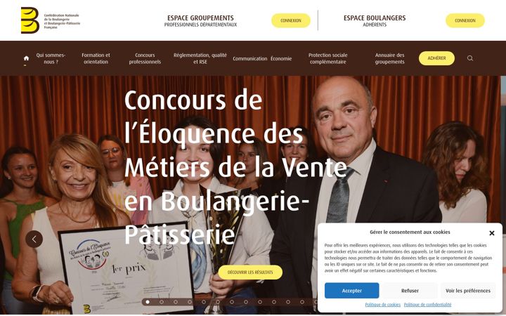 Screenshot of boulangerie.org