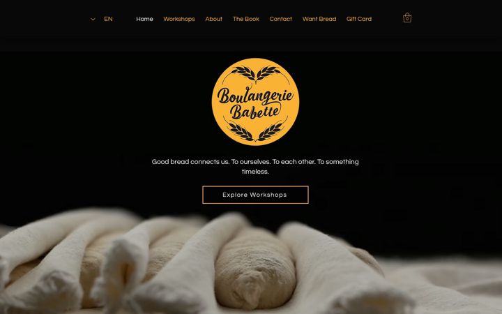 Screenshot of boulangeriebabette.ca