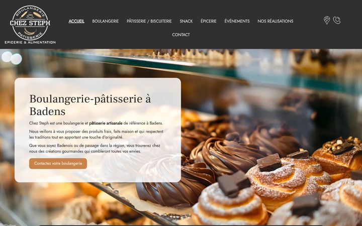 Screenshot of boulangeriechezsteph.fr