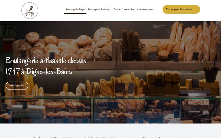 Screenshot of boulangeriefarge04.fr