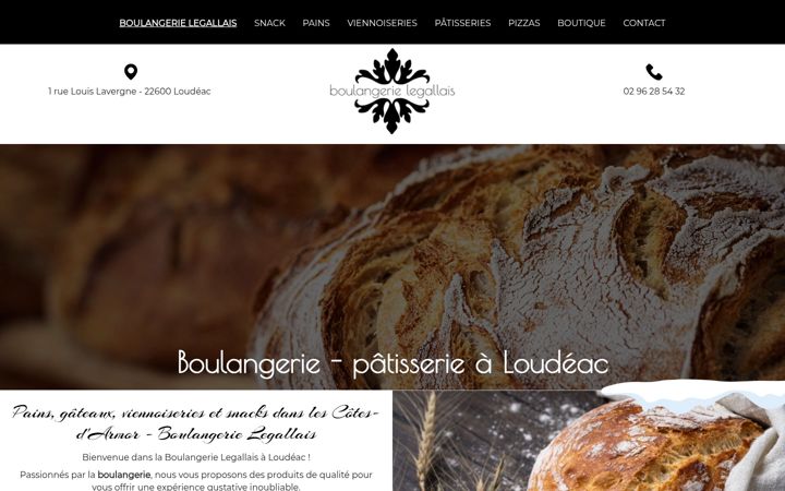 Screenshot of boulangerielegallais.fr