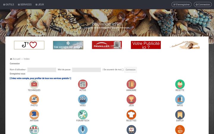 Screenshot of boulangerienet.fr