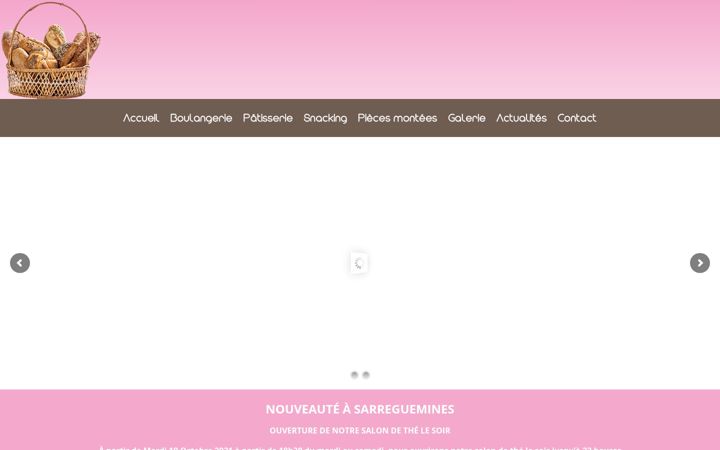 Captură de ecran a boulangeriepatisseriefroehlich.fr