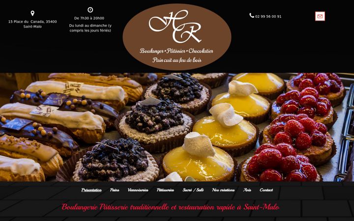 Screenshot of boulangerierobinho.fr