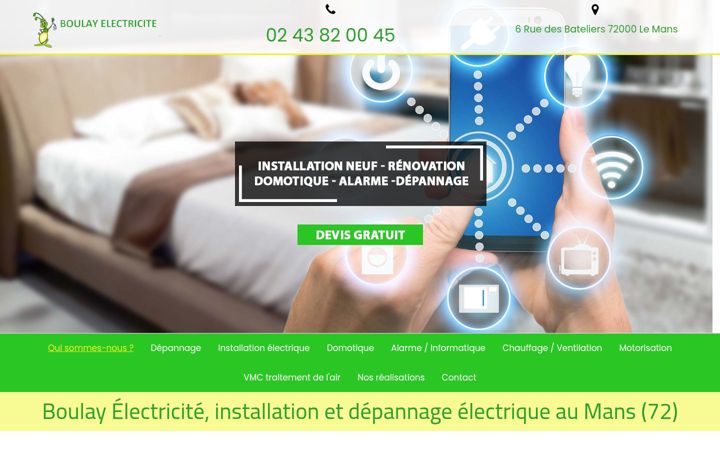 Screenshot of boulay-electricite.fr