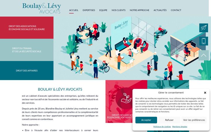 Captură de ecran a boulaylevy-avocats.fr