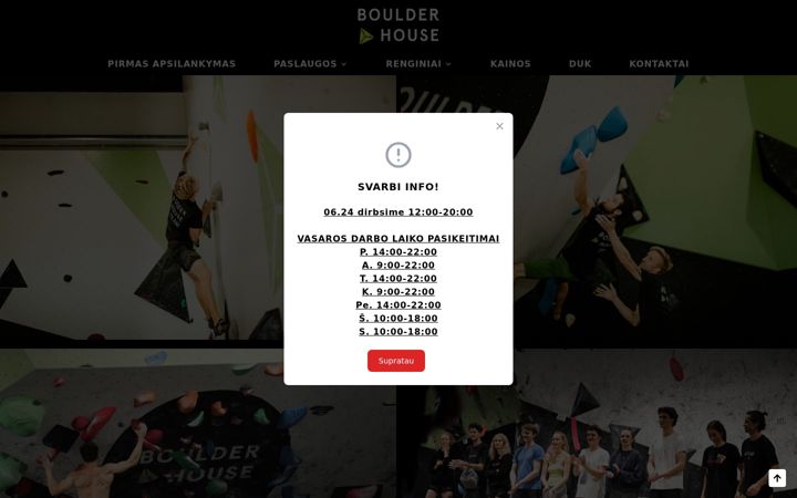Screenshot of boulderhouse.lt