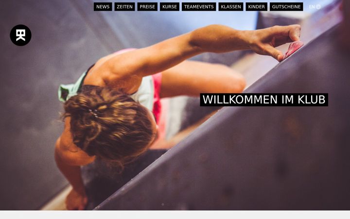 Skærmbillede af boulderklub.de