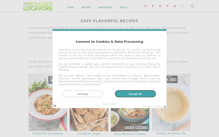 Screenshot of boulderlocavore.com