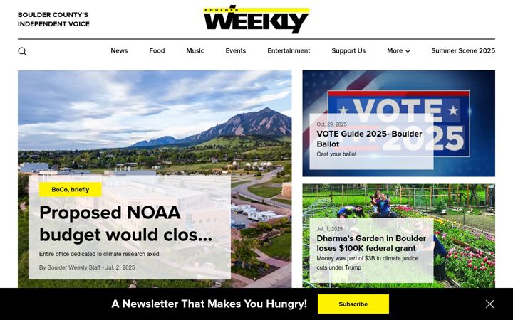 Screenshot of boulderweekly.com